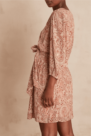 Vestido cruzado - Rosa