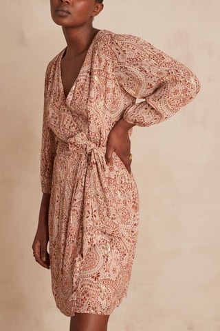 Vestido cruzado - Rosa