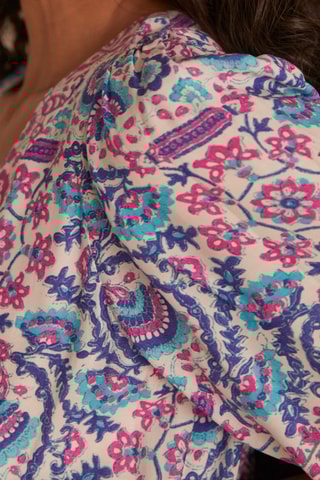 Vestido evasé - Azul rey