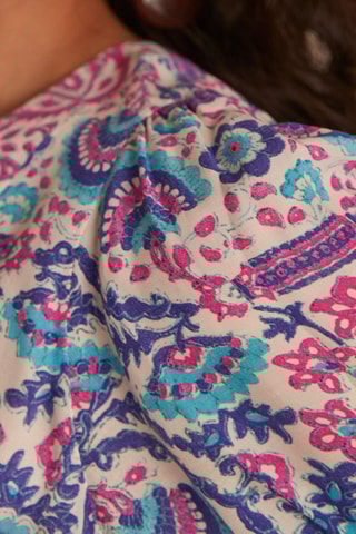 Vestido evasé - Azul rey