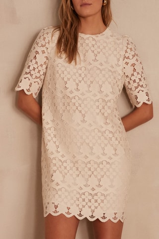 Vestido recto - Crudo