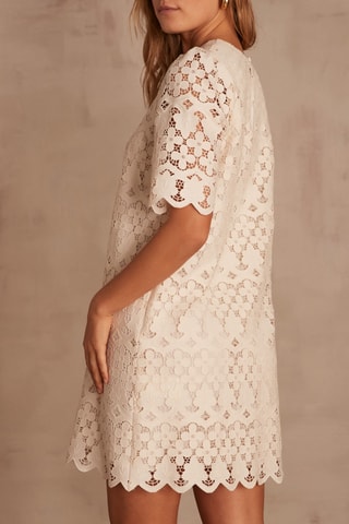 Vestido recto - Crudo