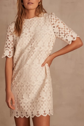 Vestido recto - Crudo