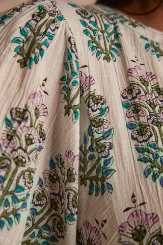 Vestido trapecio - Blanco