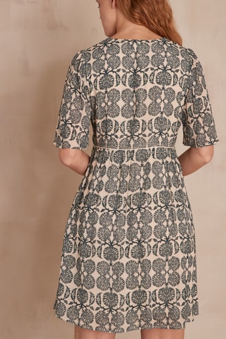 Vestido evasé - Crudo