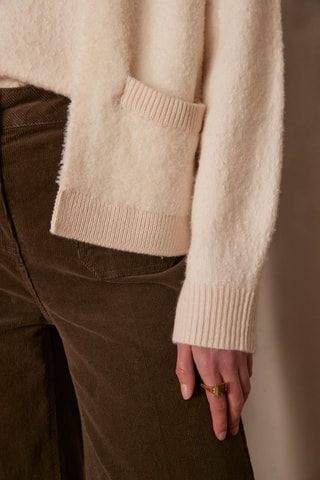 Chaleco de lana - Crudo