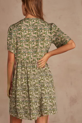 Vestido recto - Verde oscuro