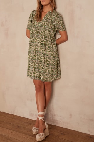 Vestido recto - Verde oscuro