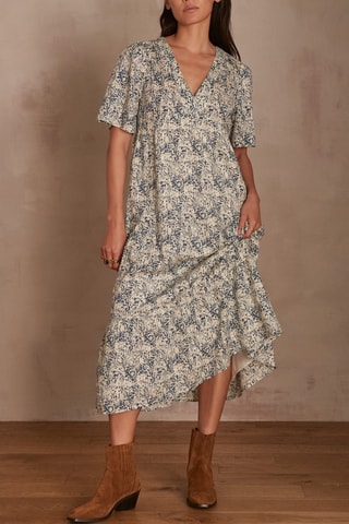 Vestido recto - Azul petróleo