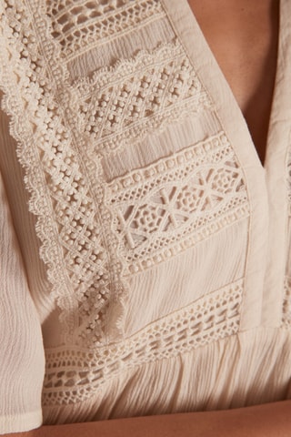 Vestido recto - Crudo