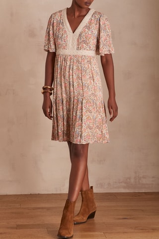 Vestido recto - Rosa