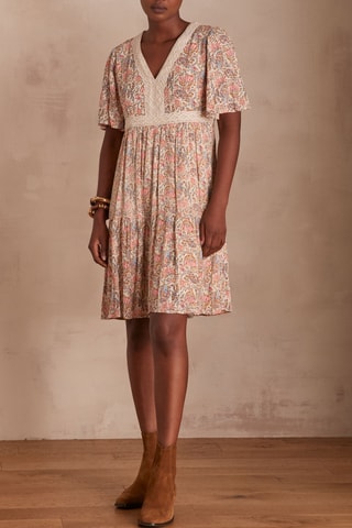 Vestido recto - Rosa