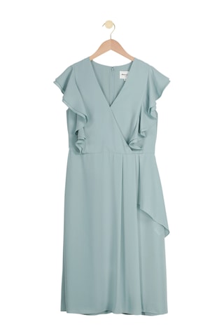 Vestido avolantado - Celeste