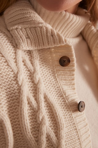 Cárdigan de lana - Crudo