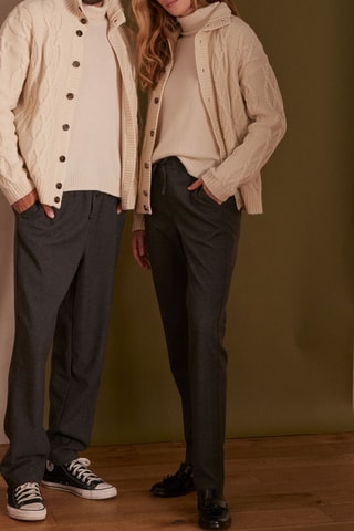 Cárdigan de lana - Crudo