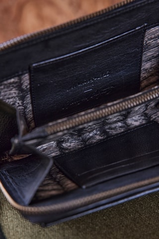 Bolso de mano de piel - Negro