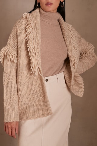 Cárdigan de lana - Blanco