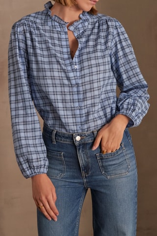 Camisa - Azul marino y celeste