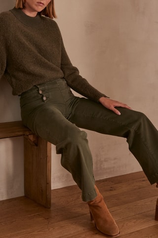 Pantalón ancho - Caqui