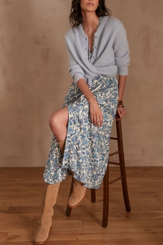 Vestido cruzado - Azul