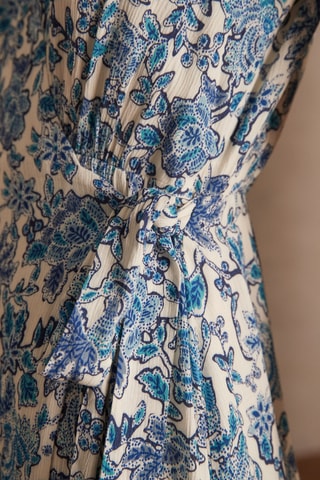 Vestido cruzado - Azul