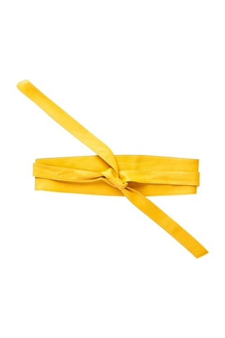 Cinturón de piel - Amarillo