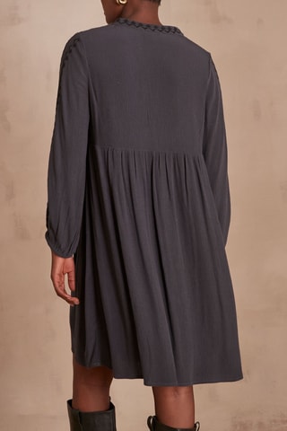 Vestido trapecio - Gris