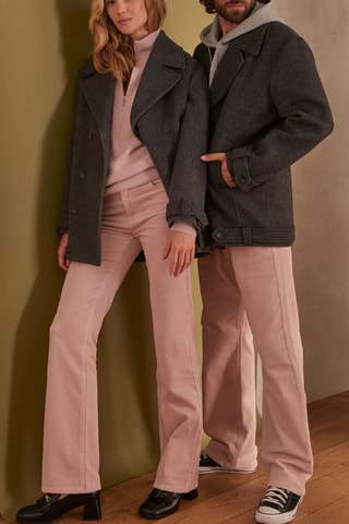 Abrigo de lana - Antracita jaspeado