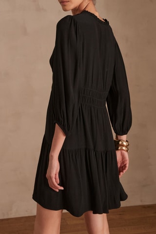 Vestido avolantado - Negro