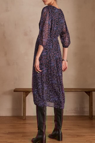 Vestido evasé - Violeta