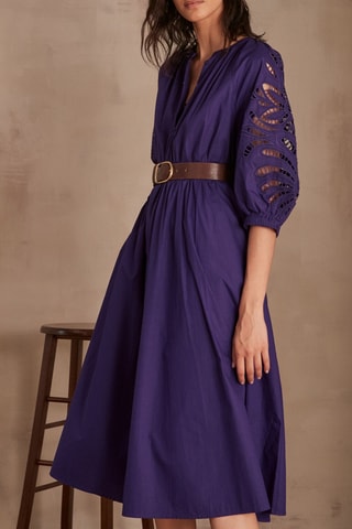 Vestido evasé - Violeta