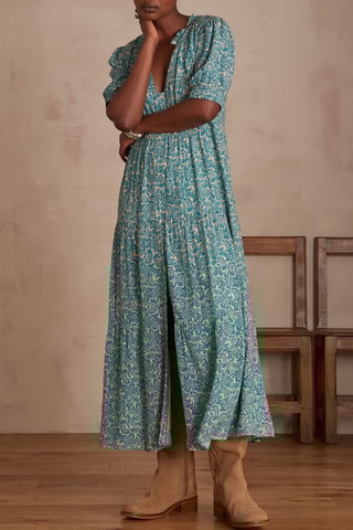 Vestido largo - Turquesa