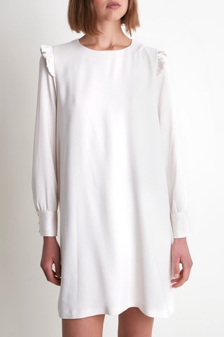 Vestido recto - Crudo