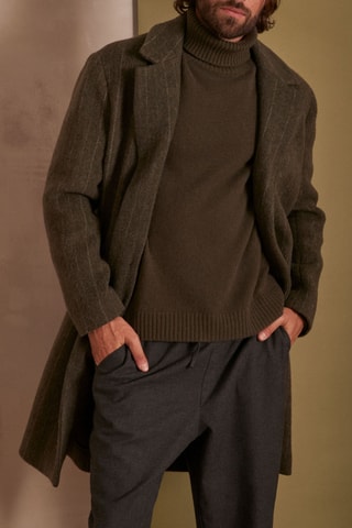 Abrigo de lana - Caqui