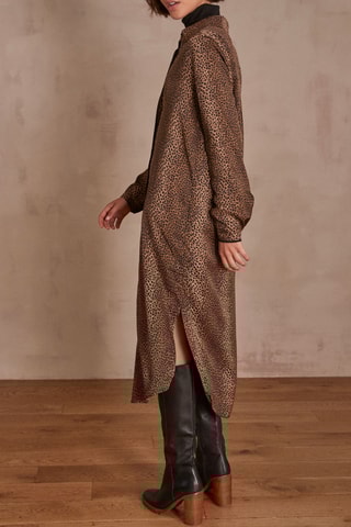 Vestido camisero - Camel