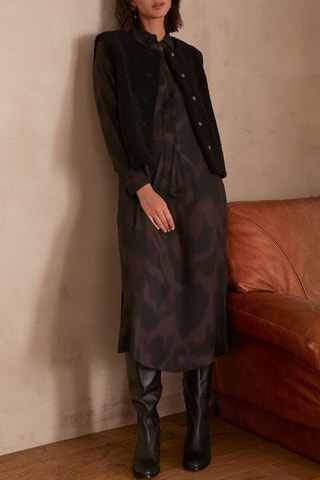 Vestido midi - Negro