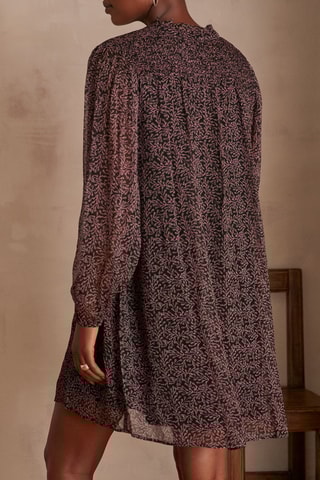 Vestido trapecio - Burdeos