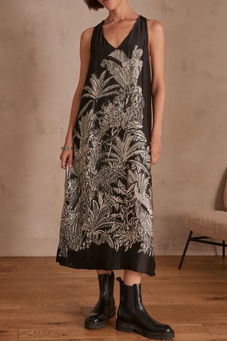 Vestido midi - Negro