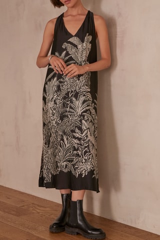 Vestido midi - Negro