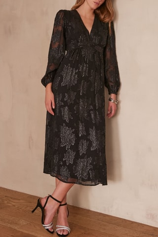 Vestido midi - Negro