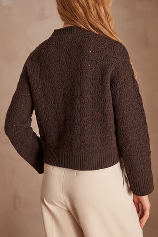 Jersey de lana - Marrón oscuro