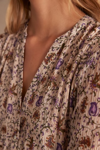 Vestido trapecio - Beige