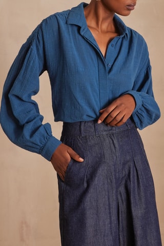 Camisa - Azul petróleo