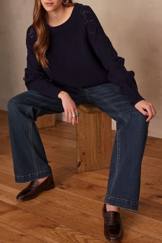 Jersey de lana - Azul marino