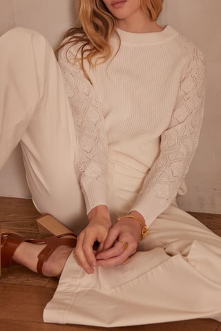 Jersey de lana - Beige