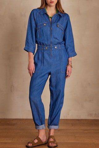 Mono vaquero y de lino - Índigo