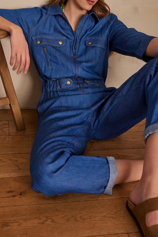 Mono vaquero y de lino - Índigo