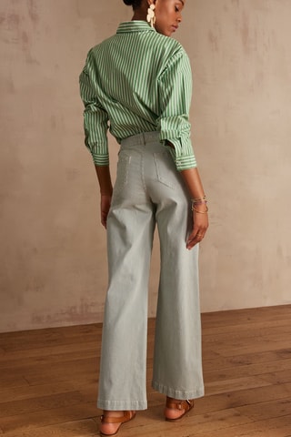 Pantalón ancho - Verde