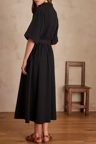 Vestido camisero - Negro