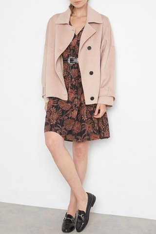 Vestido recto - Negro y marrón